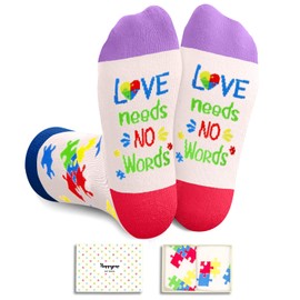HAPPYPOP Gifts for Autistic Children - Autism Awareness Gifts, Autism Socks for 10-12 Year Old Kids