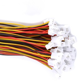 JST Connector Wire 20 Sets/Pack 1.25MM 2-Pin/3-Pin Micro JST Male&Female Connector Plug with Wires Cables(3Pin)
