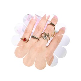 TseenYi Boho Stacking Rings Set Crystal Pearl Stacking Finger Rings Retro Fashion Ring Jewelry for Women and Girls Valentine’s Day Festival Gift(Ancient Gold)
