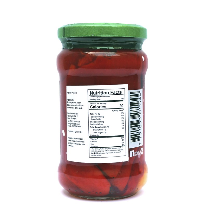 Valle Fertil Piquillo Peppers ( Pimientos del Piquillo ) 10.2