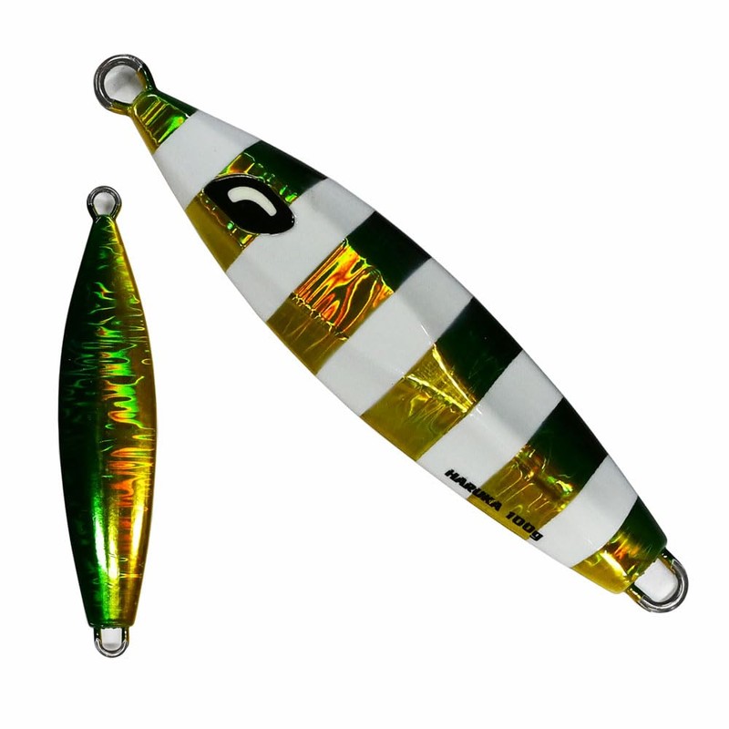 Haruka Slow Pitch Fishing Jigs, 100g, Set of 5, Glow-in-Dark,