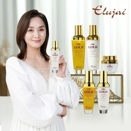 Eluzai 24K Gold Collagen Basic 5-piece 3-set/ Lee Eung-kyung Basic Cosmetics Wrinkle, Whitening, Moisturizing, Elasticity / 엘루자이 24K골드 콜라겐 기초 5종 3세트 이응경 기초화장품 주름 미백 보습 탄력