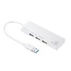 Sanwa Supply USB 3.1+2.0 Combo Hub with Card Reader (White)