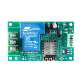 ESP8266 ESP-12F WiFi Relay Module, 1 Channel 30A, DC 5V 7-28V, for Arduino Smart Home Automation Wireless Control