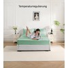bienDo Fitted Sheet 160 x 200 cm, Bamboo Vegan Silk,