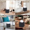 Sumnacon PU Leather Tissue Box Cover Modern Square Tissue Box