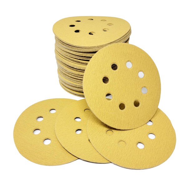 INOTEK EDGE 60pcs Sandpaper 5 Inch for Orbital Sander 8