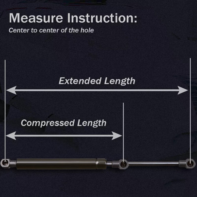 BOXI 2Pcs Rear Trunk Lift Supports Struts Shocks Springs For