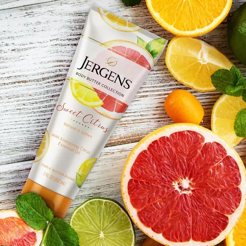 Crema Corporal Jergens Sweet Citrus Manteca Humectante 207ml