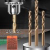 TA-VIGOR 8mm Straight Shank Twist Drill Bit, High Speed Steel