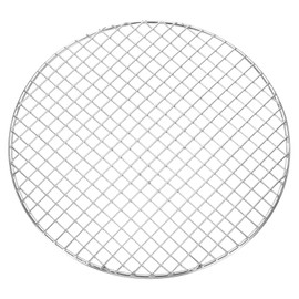 sourcing map Round Cooking Rack, Dia 9.8 Inch Stainless Steel Grill Grate Cross Wire Barbecue Grill for Cooking Baking Air Fryer Racks, Silver