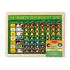 Melissa & Doug Deluxe Wooden Magnetic Responsibility Chart With 90