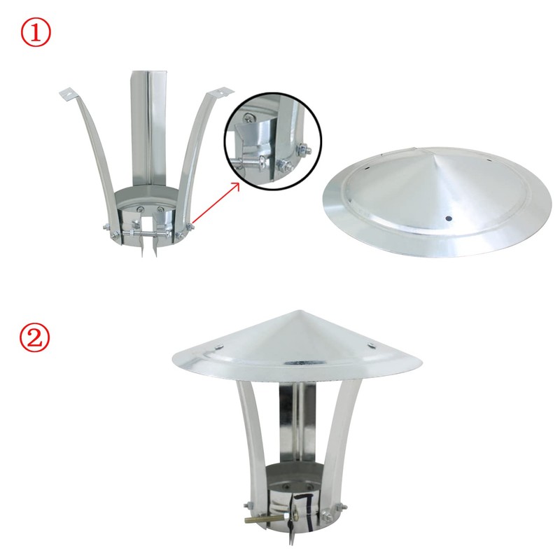 Wood Stove Pipe rain caps for Single Wall Pipe Pellet