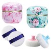 Lqucwepp 6 Piece Set Body Powder Puff and Container, Baby