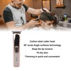 Electric Hair Clipper USB Rechargeable Hair Grooming Trimmer with 3