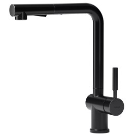 TORVA Black Stainless Steel Kitchen Faucet w/ Pull Down tap Pull Out Sprayer Handle