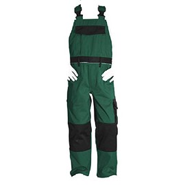 Engelbert Strauss Children's Work Overalls - Green/black, size: 98-104