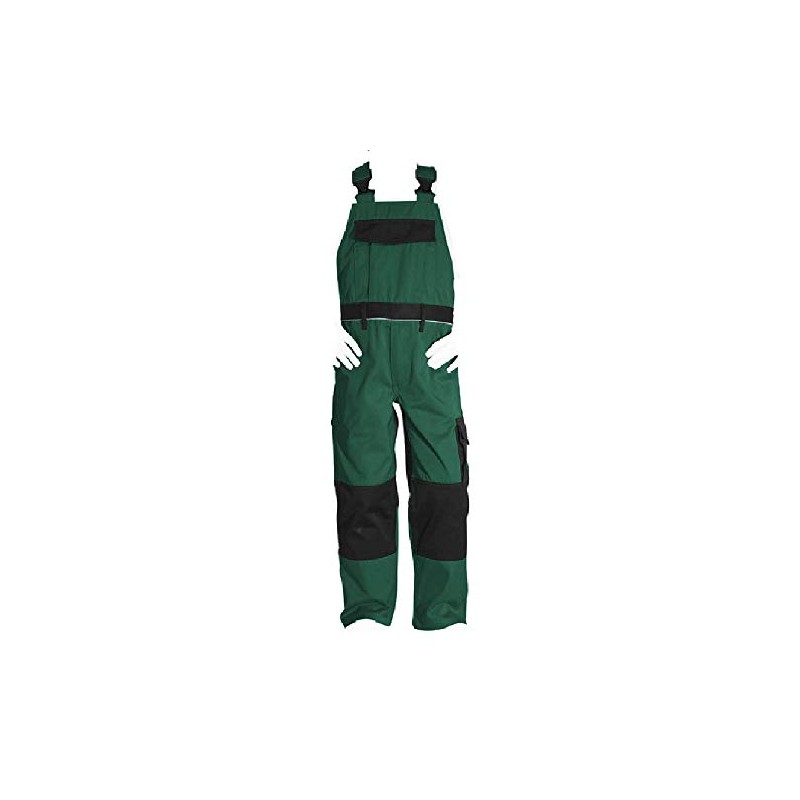 Engelbert Strauss Children's Work Overalls - Green/black, size: 98-104