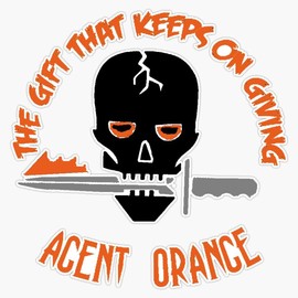 HOF Trading Agent Orange: The Gift That Keeps On Giving Vinyl Sticker Waterproof Decal Laptop Wall Window Bumper Sticker 5"