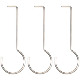 FMHXG 3PCS Kitchen Bathroom Floor Drain Hooks Stainless Steel Floor Drain Puller Silver Roof Shower Gutter Handheld Accessory For Drain Grate Daily Cleaning