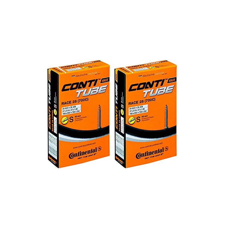 2x Continental Bicycle Road Bike Inner Tube Race 28 Inch