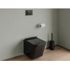 Vente-unique Toilet Control Plate with Double Button - Black -