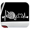 Crochet Hook Yarn Heartbeat Decal Sticker for Car Window BG