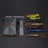 Dog Grooming Scissors Storage Bag: Hand-stitched, Show-quality Head Layer Calf