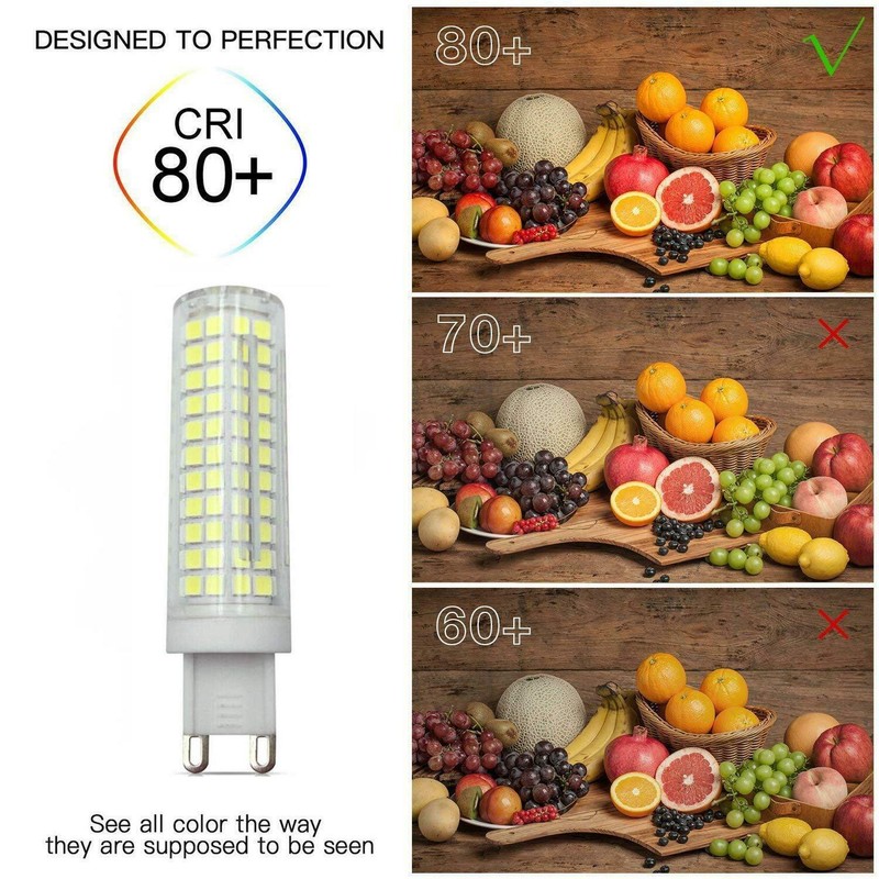 Lxcom Lighting G9 LED Corn Bulb Dimmable 2 Pack 15W