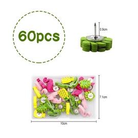 30pcs Cute Flamingo, Pineapple & Cactus Push Pins,Decorative Drawing Pins for Photos, Maps & Bulletin Boards - by Jagowa