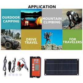 Solar Panel Kit,Solar Panel Trickle Chargering kit for Car Boat RV Motorcycle Truck Marine