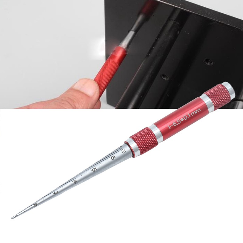 Aperture Gauge Tapered Hole Ruler Stainless Steel Inner Hole Diameter