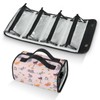 Foldable Cosmetic Bag for Women, Hanging Roll Up Makeup Bag,