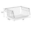 SANNO Stacking Baskets Bin Baskets Wire Storage Baskets Organization Farmhouse