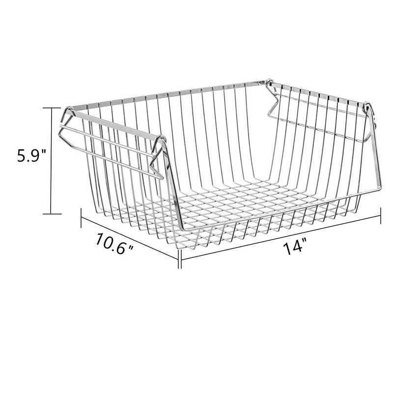 SANNO Stacking Baskets Bin Baskets Wire Storage Baskets Organization Farmhouse