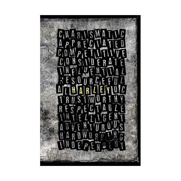 Harley: Personalized Custom Name Journal Notebook with Positive Personality Adjectives