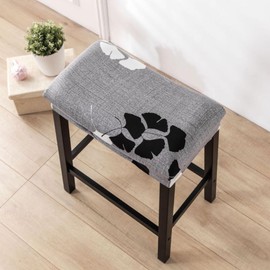 Bifaunvogel Bar Stool Cover Rectangle Set of 2 Printed Stretch Counter Height Bar stools Slipcovers Saddle Stool Slipcover Bench Seat Protector Backless Bar Stools Covers for Kitchen Counter #8