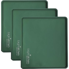 3 Edge Fruit Leather Silicone Dehydrator Sheets Compatible With Magic Mill Pro & BioChef Arizona 6 Tray Non Stick Dryer Mats for Jerky, Fruit, Herbs, Chips, Flax Crackers Crusts Tray Lip Liners