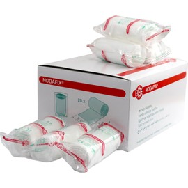 Nobafix elastic Fixieren bandage 20 Piece individually in foil of Noba ver. Sizes - 8 cm x 4 m