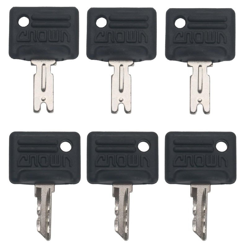 GAOHOU Pack of 6 Forklift Ignition Keys Crown Ignition Key