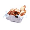 Small bread basket made of felt in mottled grey, approx.