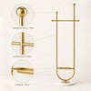Modern Freestanding Stainless Steel Clothes Rack with Hanging Bar &