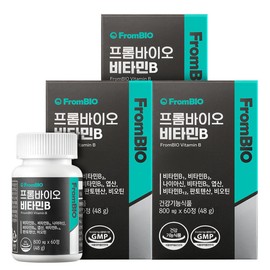 FromBio 프롬바이오 비타민B 200 60정x3병/6개월 Frombio Vitamin B 200 60 tablets x 3 bottles / 6 months