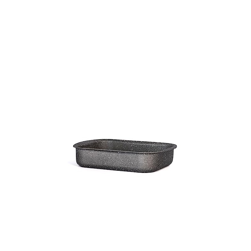 H&H Stone Grey Rosticals 18 x 25 cm Aluminium Non-Stick