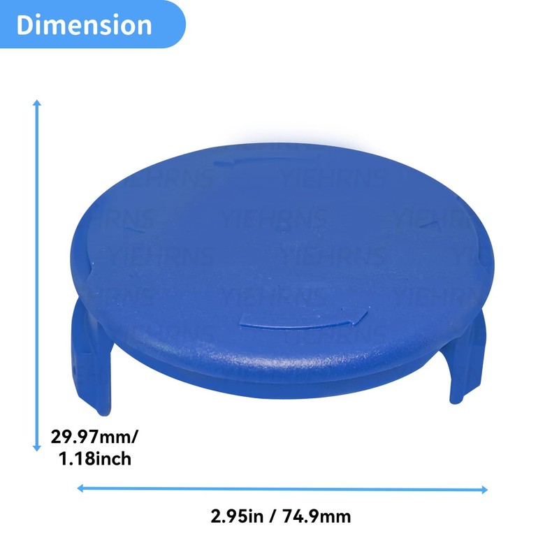 YIEHRNS KST-120X Trimmer Spool Cap Cover for Kobalt KST120X-06 and