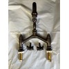 Faucet Bathroom Bridge Faucet DXV Landfair D35107254.110 Cross Handle Carbon