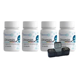 Diamin Advance | Suplemento | Pastillero | 60 Caps (4pza)