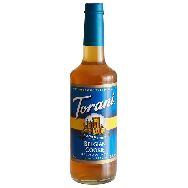 Torani Sugar Free SF Belgian Cookie Speculoos Flavoring Syrup, 750 ml