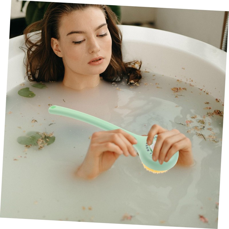 Healeved Shower Back Scrubber Long Handled Bath Brush Soft Bristles