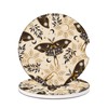Car Cup Holders Coasters - Butterfly Moon Absorbent Ceramic Coaster,
